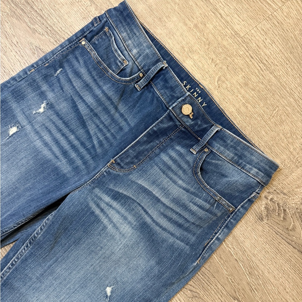 •WHITE HOUSE BLACK MARKET• HIGH RISE SKINNY ANKLE JEANS - Picture 5 of 6